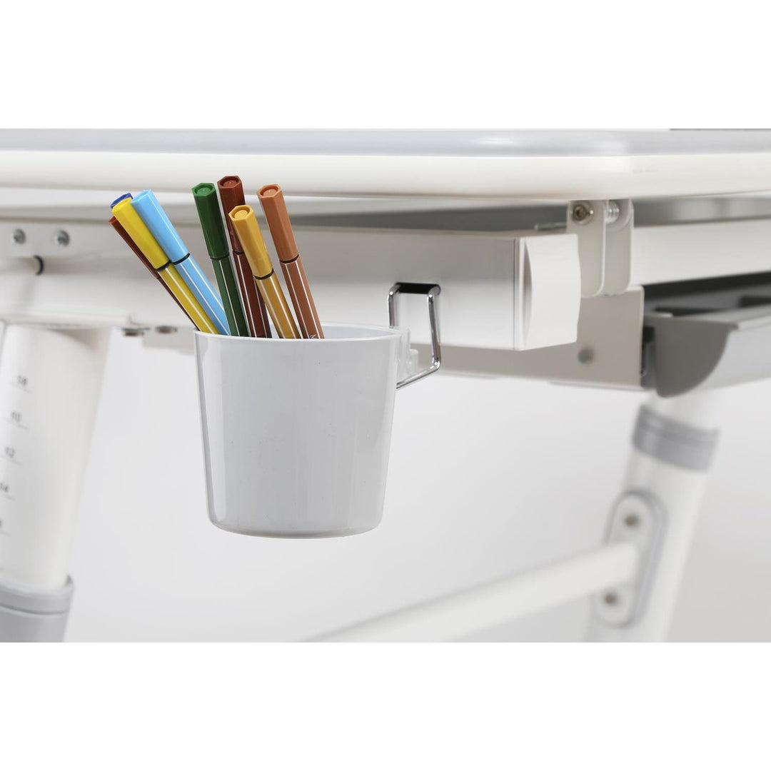 Ergo Office ER-417 Ergonomisch kinderbureau met hoogte- en kantelverstelling Kinderschooltafel tot 100 kg lade-tashaak