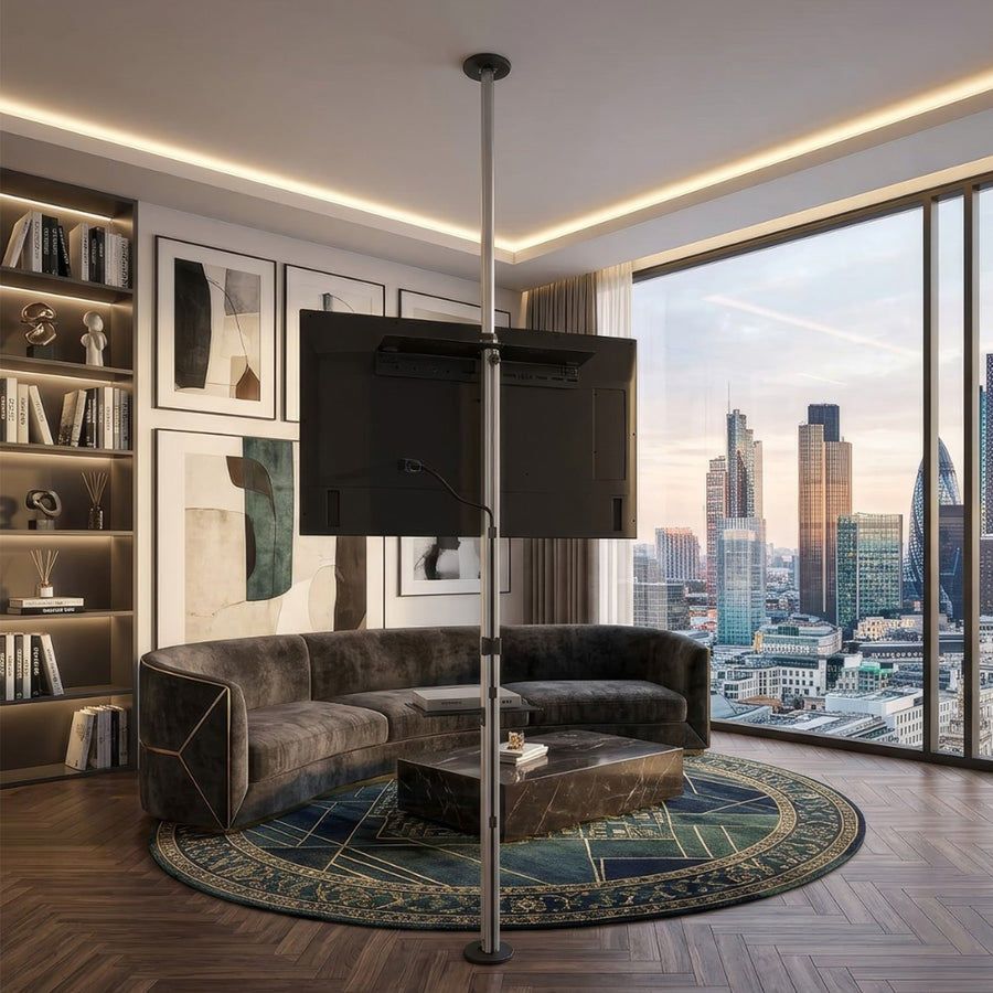 Telescopische tv-houder, plafond en vloer met plank Maclean MC-791N 37 "-70", max. 30 kg