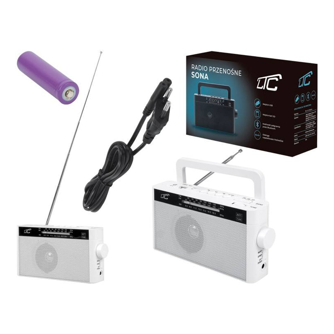 Bluetooth LTC Retro Sona draagbare radio - moderne oplossingen in een retro behuizing