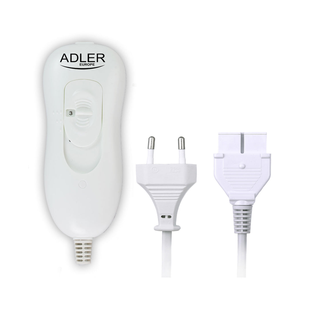 Elektrische verwarmingsdeken Adler AD 7425 met een afmeting van 150 x 80 cm