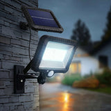 LED-schijnwerper op zonne-energie met bewegingssensor Maclean Energy IP44, 5W, 400lm, 6000K koud wit, lithiumbatterij 1300 mAh, 5,5V DC MCE438