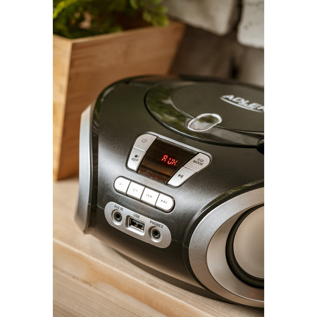 CD-MP3 boombox, USB, Adler AD 1181 radio
