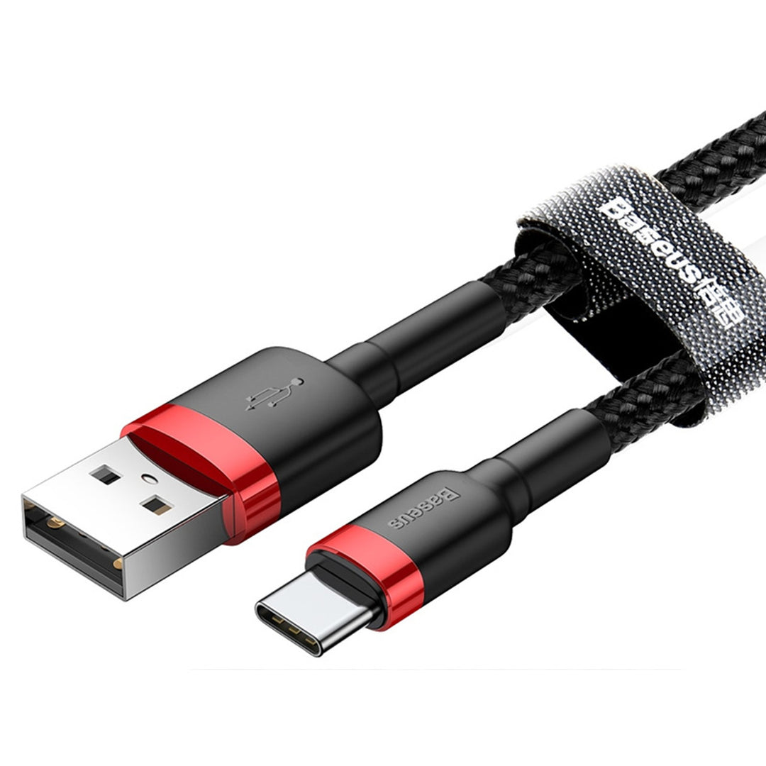 Baseus kabel, USB type C, lengte 50cm, 3A, zwart, BASKBK46595