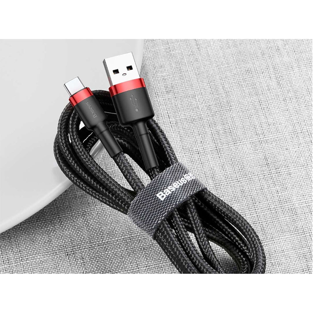 Baseus kabel, USB type C, lengte 50cm, 3A, zwart, BASKBK46595