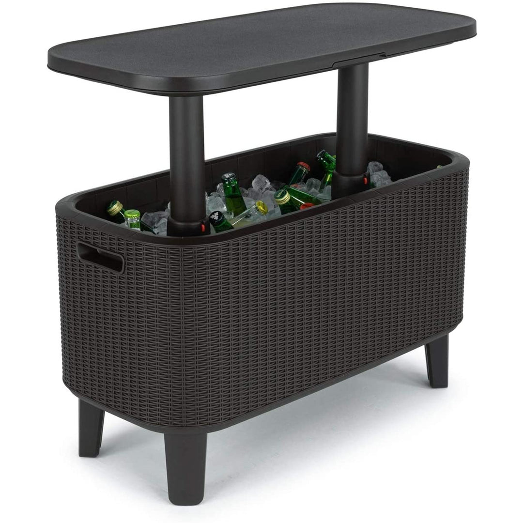 Keter tuinbar 2in1 tafel, bar met koelcontainer Bevy Cool Bar Rattan