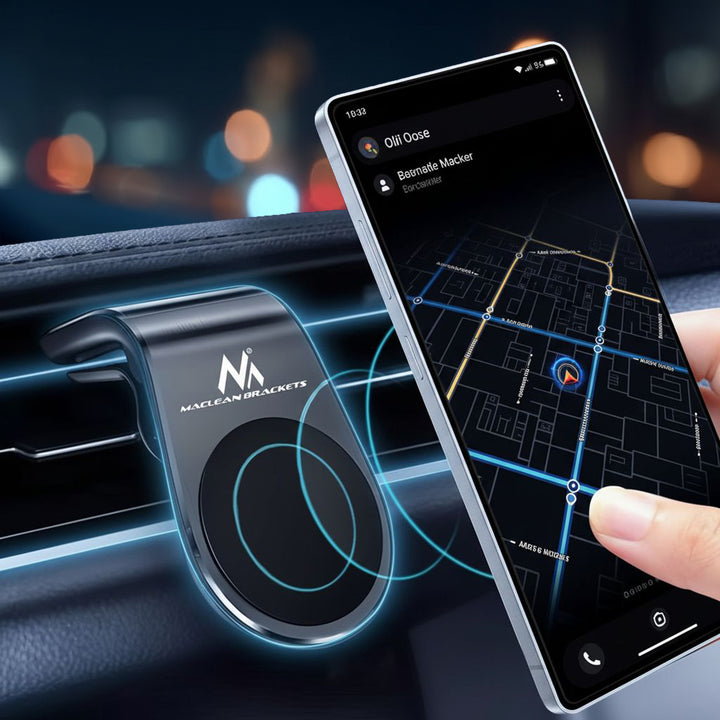 Maclean autotelefoonhouder, magnetisch, universeel, voor ventilatierooster, ABS-materiaal, MC-326