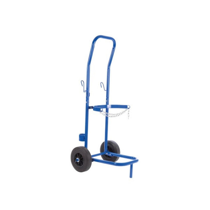 Tooland QT118 stalen gasflessenwagen tot 100kg blauw