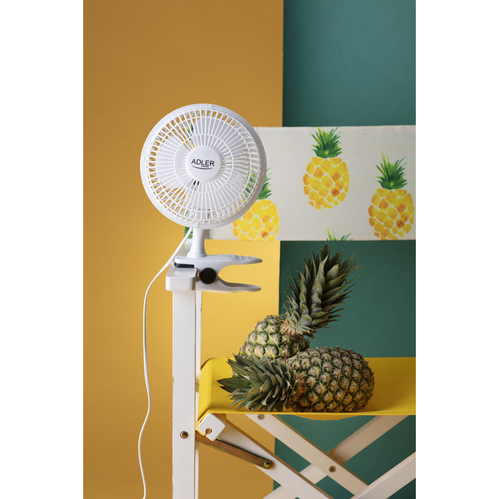 Adler bureauventilator, clip en voet, diameter 15 cm, max. vermogen 30W, AD7317