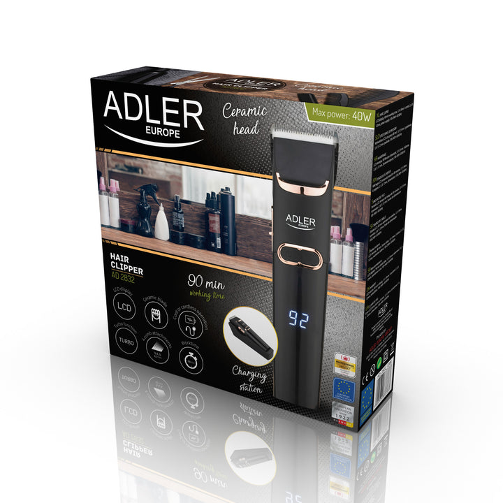 Adler tondeuse, LCD-scherm, 40W, AD 2832