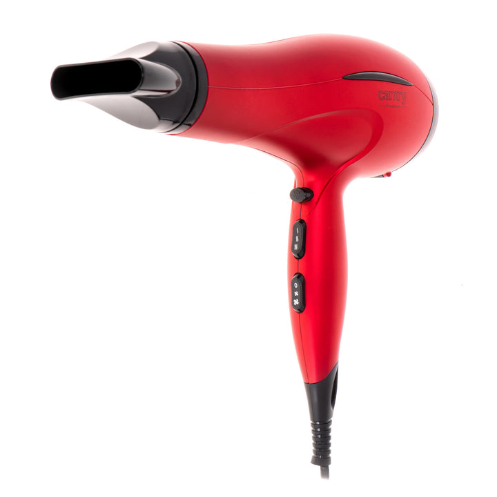 Camry haardroger, 2 blaassterktes, 3 temperatuurstanden, 2400W, rood, CR 2253