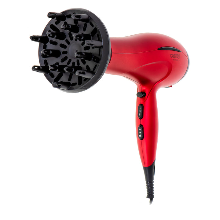 Camry haardroger, 2 blaassterktes, 3 temperatuurstanden, 2400W, rood, CR 2253
