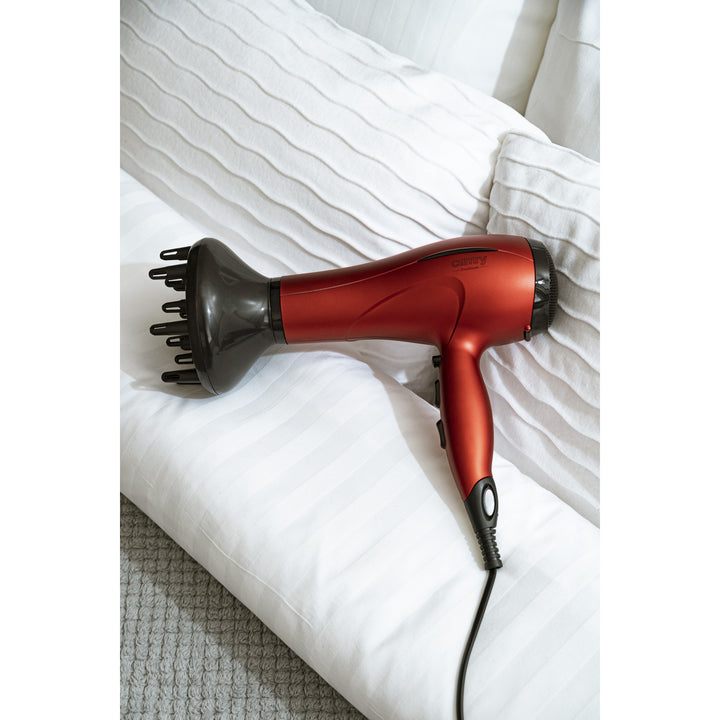 Camry haardroger, 2 blaassterktes, 3 temperatuurstanden, 2400W, rood, CR 2253