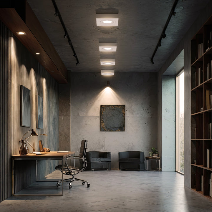 Maclean MCE464W Inbouwspot frame GU10 Inbouwspot plafondlamp Max. 35 W IP20