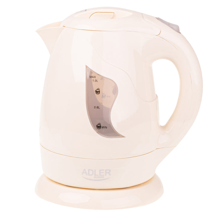 Snoerloze waterkoker Adler, 850W, 1L, beige, AD 08 b