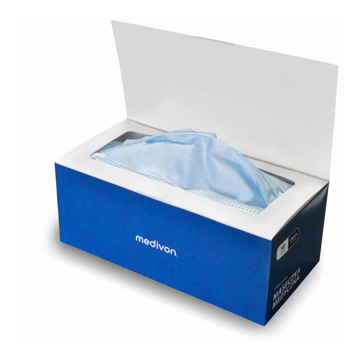 Medivon MDV-4420 antiviraal chirurgisch beschermingsmasker type II, 3-laags, 50 st.