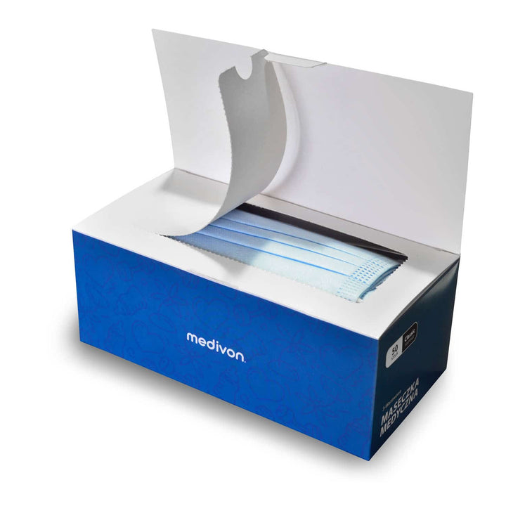 Medivon MDV-4420 antiviraal chirurgisch beschermingsmasker type II, 3-laags, 50 st.