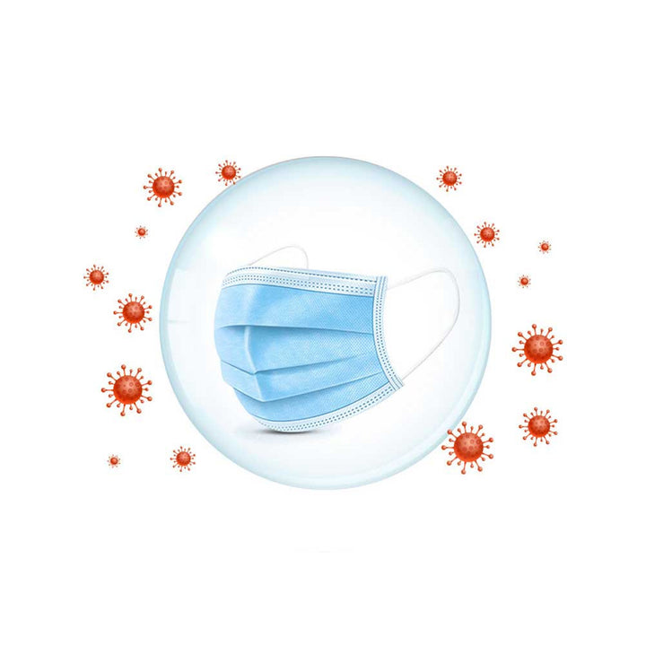 Medivon MDV-4420 antiviraal chirurgisch beschermingsmasker type II, 3-laags, 50 st.