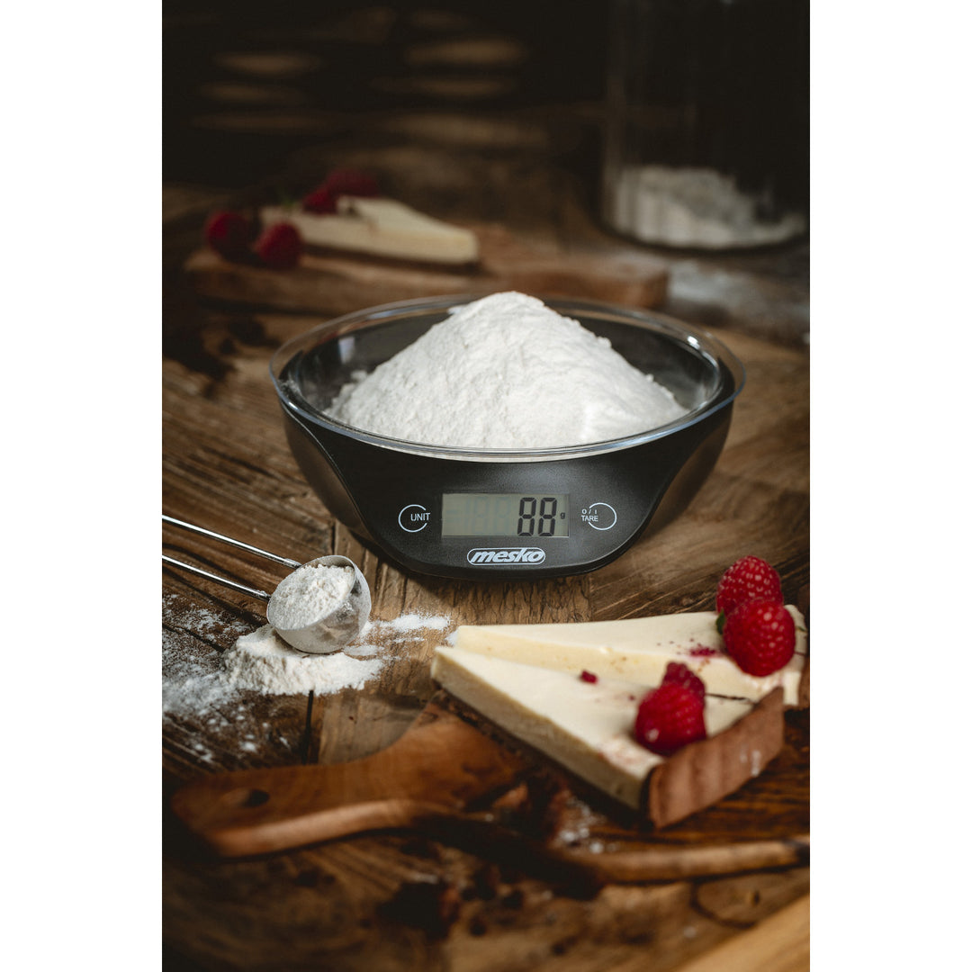 Mesko MS 3164 keukenweegschaal met kom met een maximaal draagvermogen van 5 kg