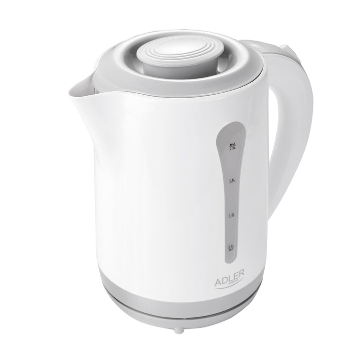 Grote XXL 2,5L waterkoker Adler AD 1244 vermogen 2200W