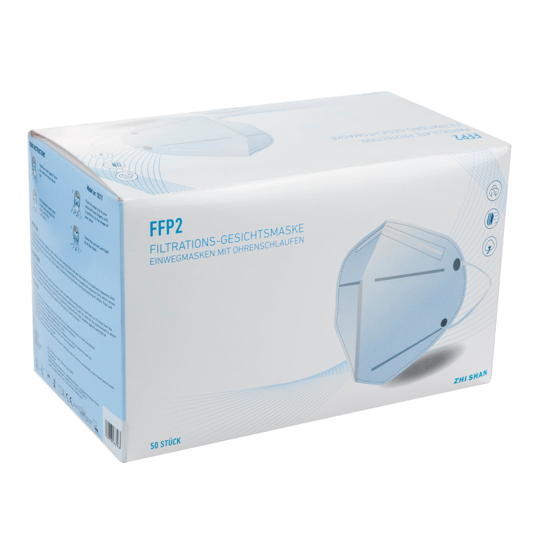 Set van 50 witte FFP2 filtermaskers