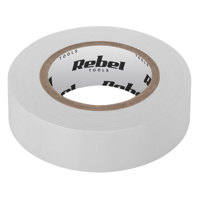 REBEL isolerend plakband (0,13 mm x 19 mm x 10 yd) wit