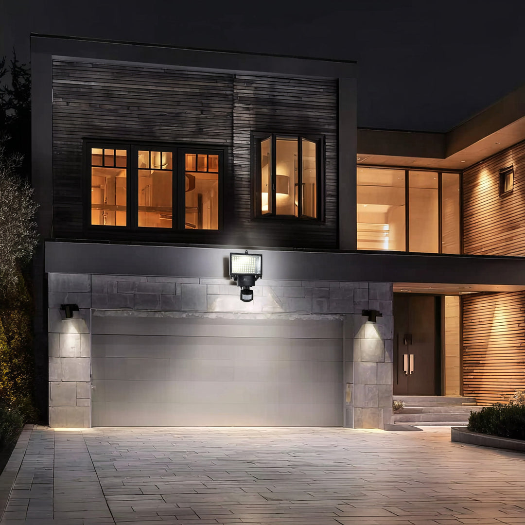 Maclean MCE442 Solar lamp LED spot met bewegingssensor Schijnwerper Solar wandlamp Schemersensor Solar light IP44 6W 360 lumen 6000K (1 x stuk)