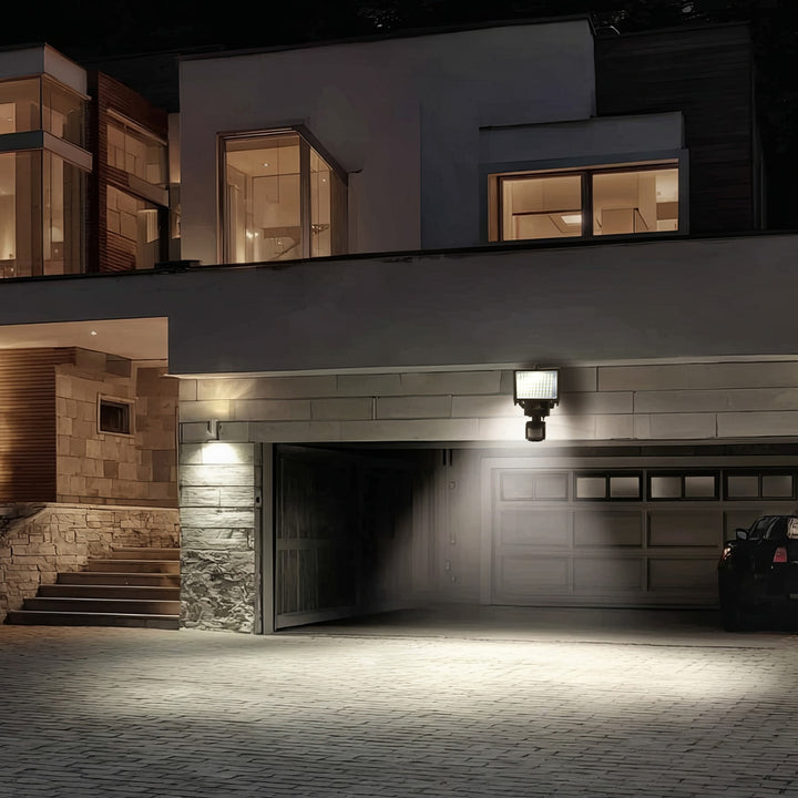 Maclean MCE442 Solar lamp LED spot met bewegingssensor Schijnwerper Solar wandlamp Schemersensor Solar light IP44 6W 360 lumen 6000K (1 x stuk)