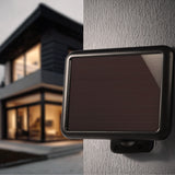 Maclean MCE442 Solar lamp LED spot met bewegingssensor Schijnwerper Solar wandlamp Schemersensor Solar light IP44 6W 360 lumen 6000K (1 x stuk)