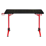 NanoRS RS163 Gaming tafel met verstelbare RGB LED Backlight Bekerhouder Hoofdtelefoon Houder Gaming Bureau 120 cm Computer Bureau