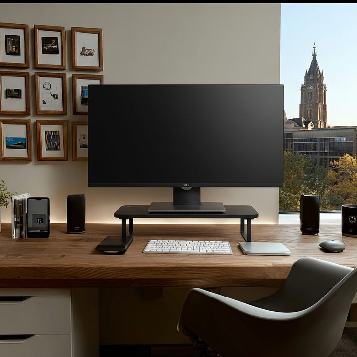 Maclean MC-933 Monitorstandaard 13 - 32 inch Schermverhoger Laptopstandaard Bureaubevestiging Schermstandaard tot 20 kg 50 x 26 x 12,2 cm