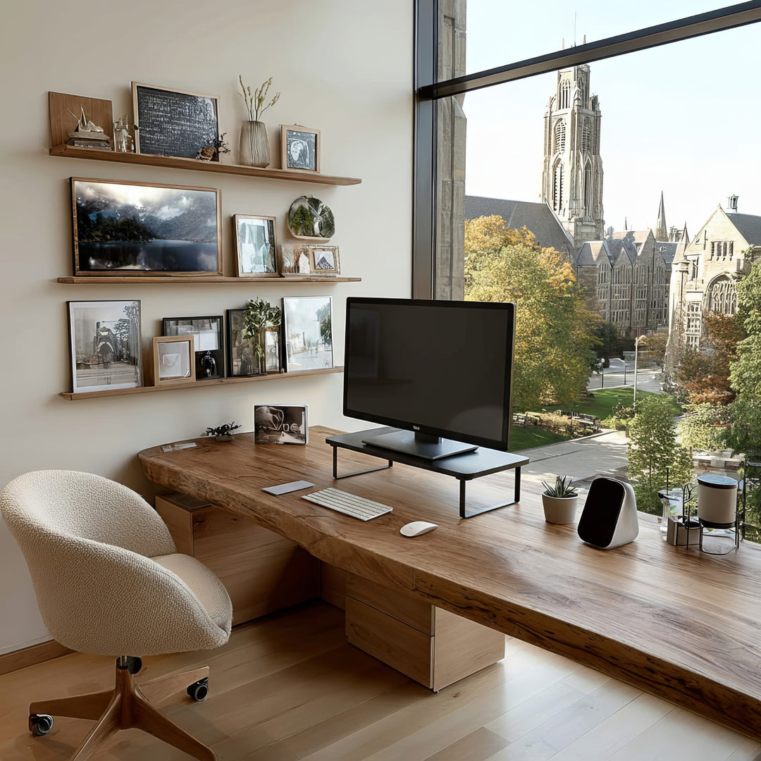 Maclean MC-933 Monitorstandaard 13 - 32 inch Schermverhoger Laptopstandaard Bureaubevestiging Schermstandaard tot 20 kg 50 x 26 x 12,2 cm