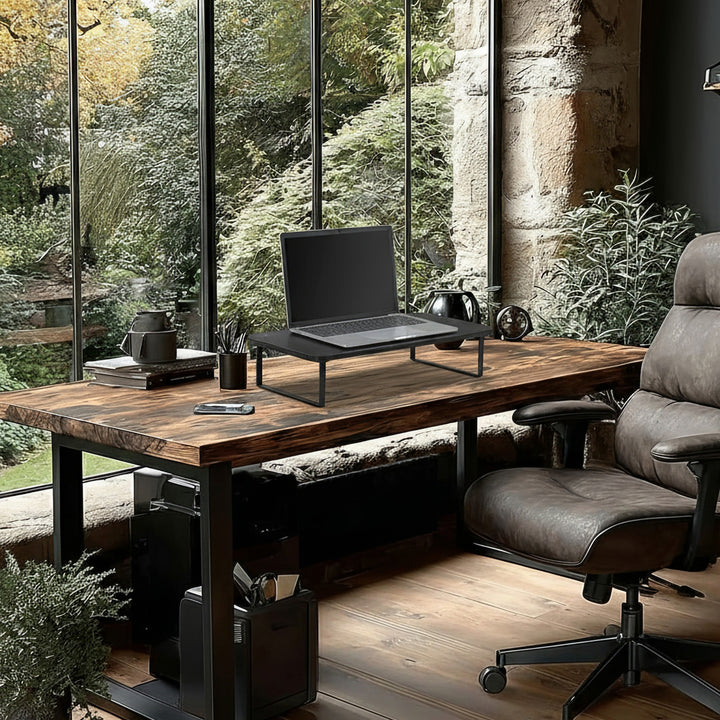 Maclean MC-933 Monitorstandaard 13 - 32 inch Schermverhoger Laptopstandaard Bureaubevestiging Schermstandaard tot 20 kg 50 x 26 x 12,2 cm