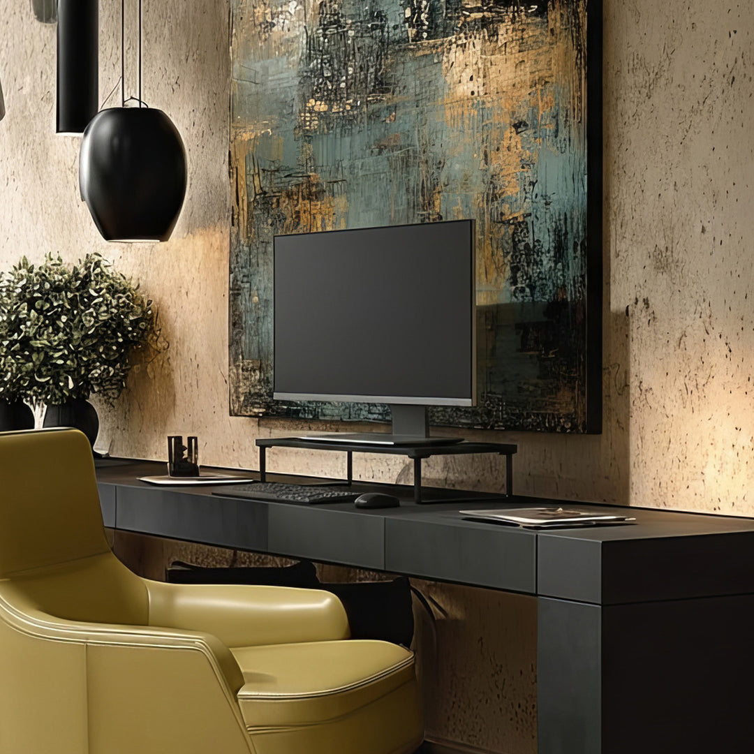 Maclean MC-933 Monitorstandaard 13 - 32 inch Schermverhoger Laptopstandaard Bureaubevestiging Schermstandaard tot 20 kg 50 x 26 x 12,2 cm