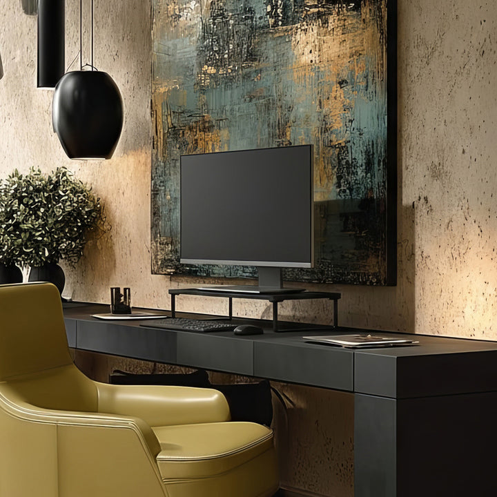 Maclean MC-933 Monitorstandaard 13 - 32 inch Schermverhoger Laptopstandaard Bureaubevestiging Schermstandaard tot 20 kg 50 x 26 x 12,2 cm