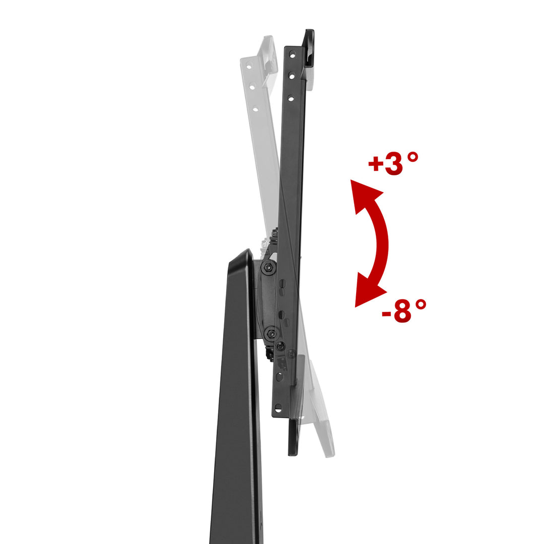 NanoRS RS167 Gaming-monitorstandaard Monitorbevestiging TV-beugelstandaard 32-55" RGB LED-verlichting in hoogte verstelbaar Draaibaar antelbaar max VESA 400x400, max. 40kg