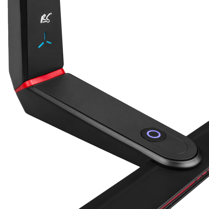 NanoRS RS167 Gaming-monitorstandaard Monitorbevestiging TV-beugelstandaard 32-55" RGB LED-verlichting in hoogte verstelbaar Draaibaar antelbaar max VESA 400x400, max. 40kg