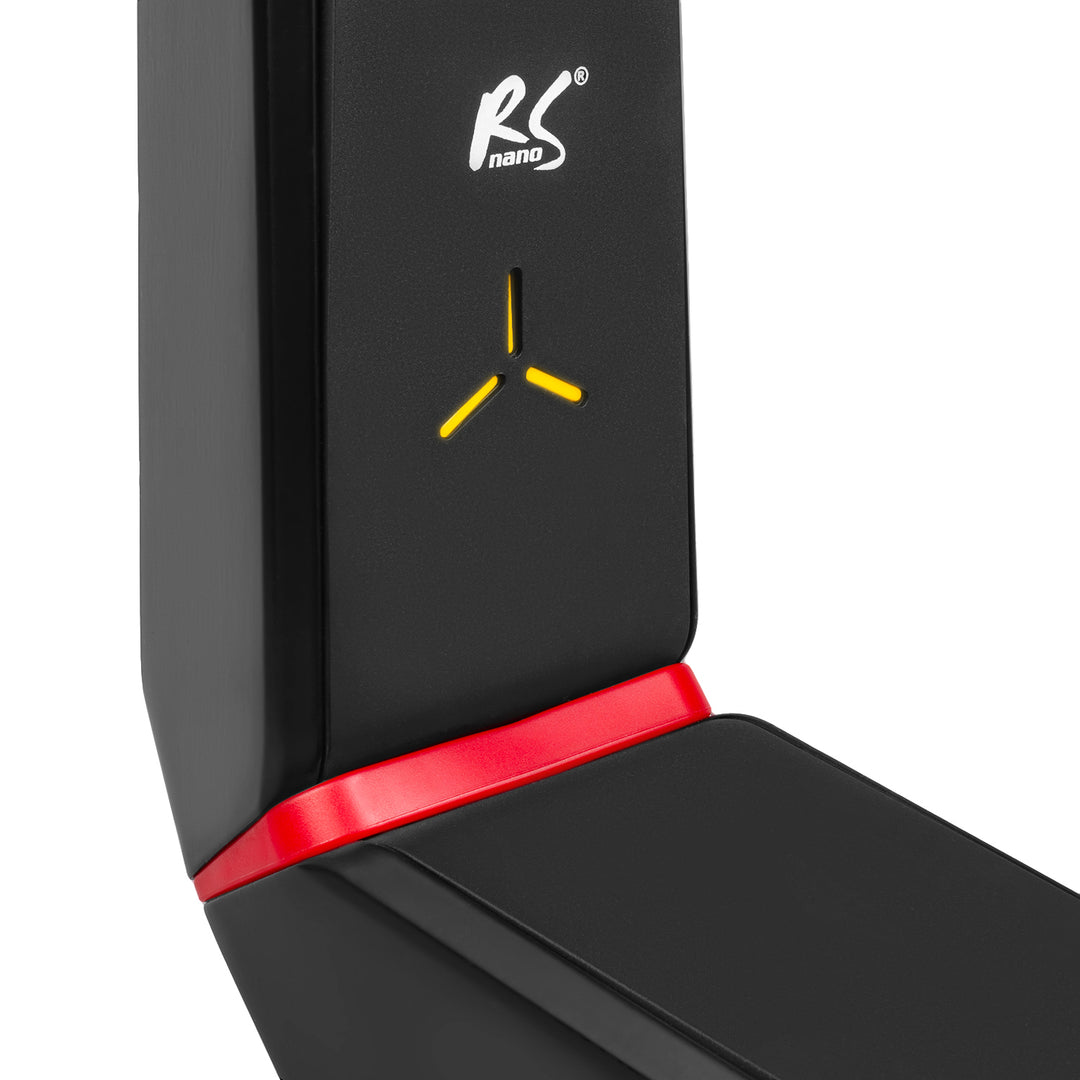 NanoRS RS167 Gaming-monitorstandaard Monitorbevestiging TV-beugelstandaard 32-55" RGB LED-verlichting in hoogte verstelbaar Draaibaar antelbaar max VESA 400x400, max. 40kg