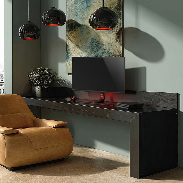 NanoRS RS167 Gaming-monitorstandaard Monitorbevestiging TV-beugelstandaard 32-55" RGB LED-verlichting in hoogte verstelbaar Draaibaar antelbaar max VESA 400x400, max. 40kg