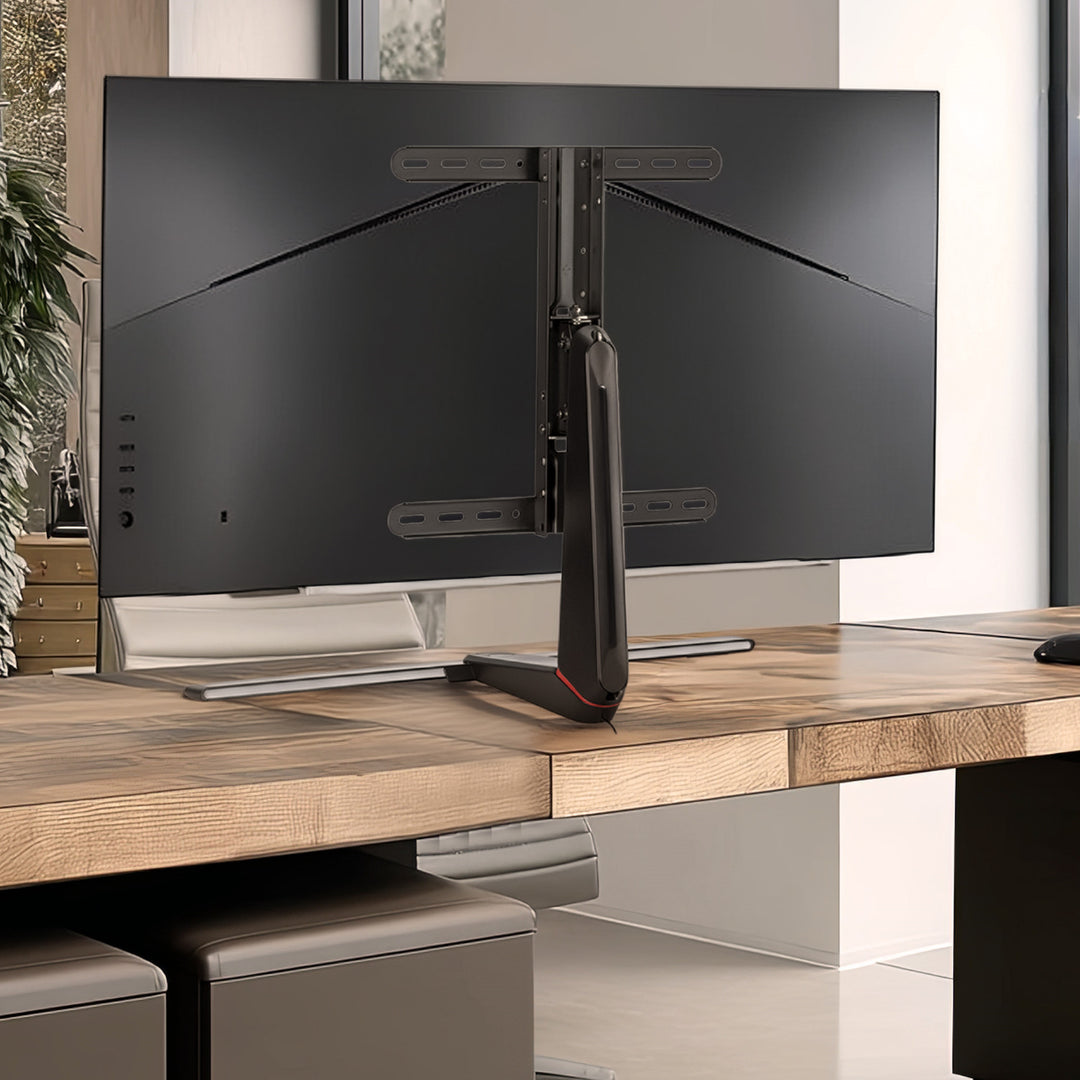 NanoRS RS167 Gaming-monitorstandaard Monitorbevestiging TV-beugelstandaard 32-55" RGB LED-verlichting in hoogte verstelbaar Draaibaar antelbaar max VESA 400x400, max. 40kg