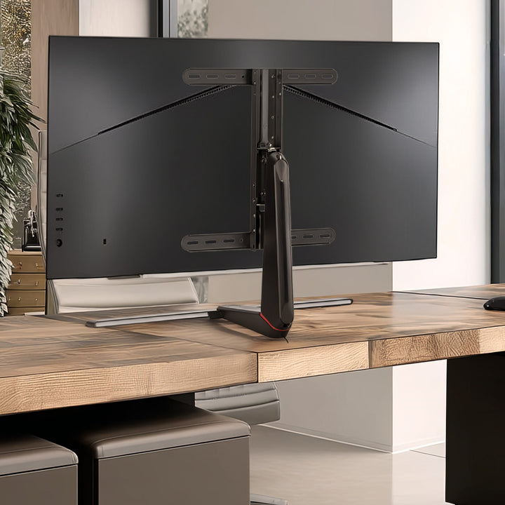 NanoRS RS167 Gaming-monitorstandaard Monitorbevestiging TV-beugelstandaard 32-55" RGB LED-verlichting in hoogte verstelbaar Draaibaar antelbaar max VESA 400x400, max. 40kg