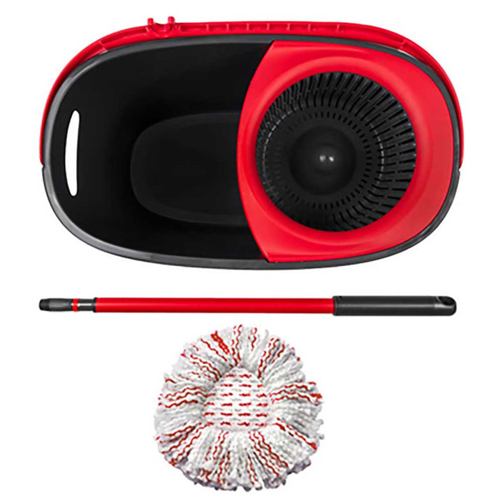 Vileda Turbo Deep Clean-set met draaibare mop, steel en emmer
