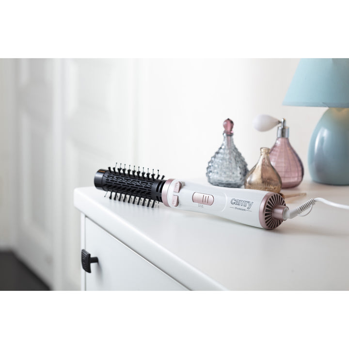 Camry CR 2021 roterende krultang-föhn met verwisselbare borstels met nylonharen