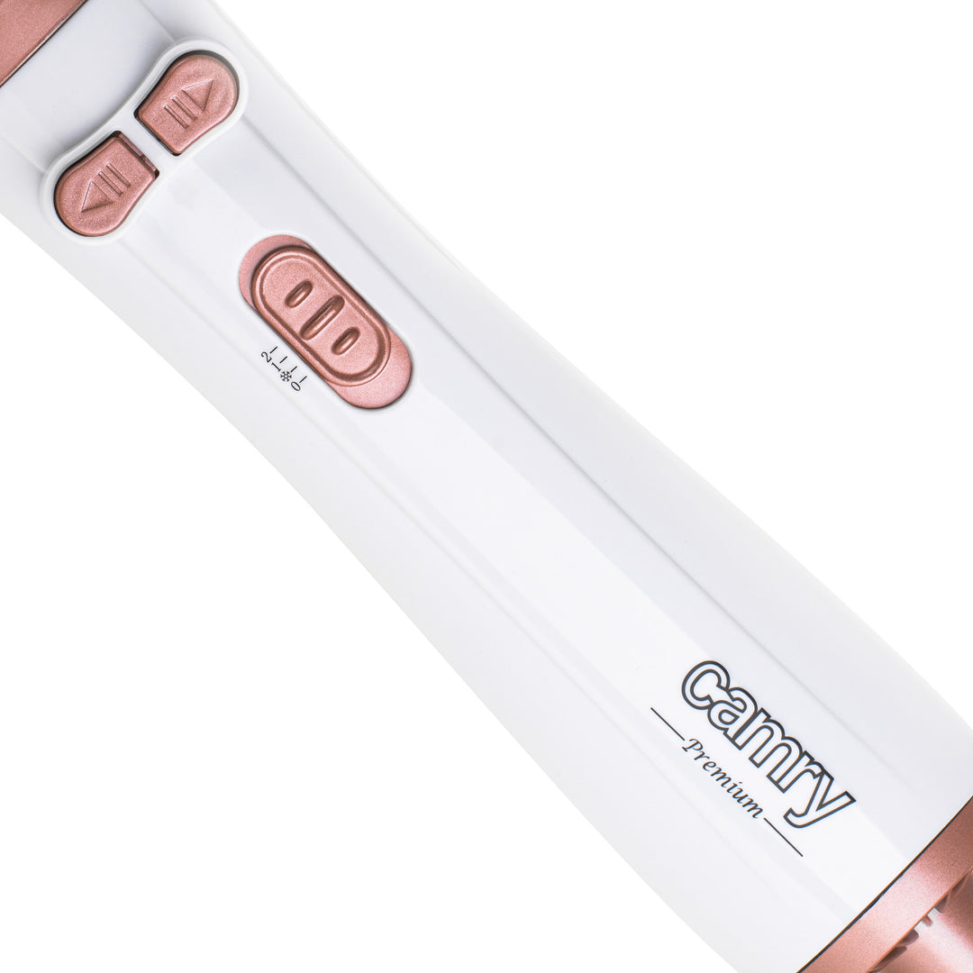 Camry CR 2021 roterende krultang-föhn met verwisselbare borstels met nylonharen