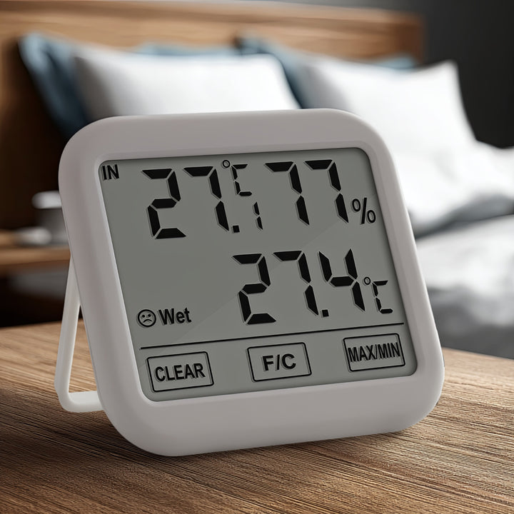 Green Blue GB381 Weerstation met buitenvoeler, kabellengte 1,5 m, comfortdisplay, thermometer, hygrometer, vochtigheidsmeting, buiten- en binnentemperatuur