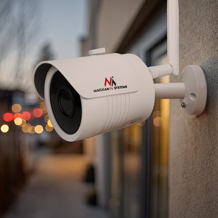 Maclean MCTV-516 WiFi IP/IPC Bewakingscamera 5MPx voor binnen en buiten Infrarood LED's voor nachtobservatie IP67 klasse bewakingscamera