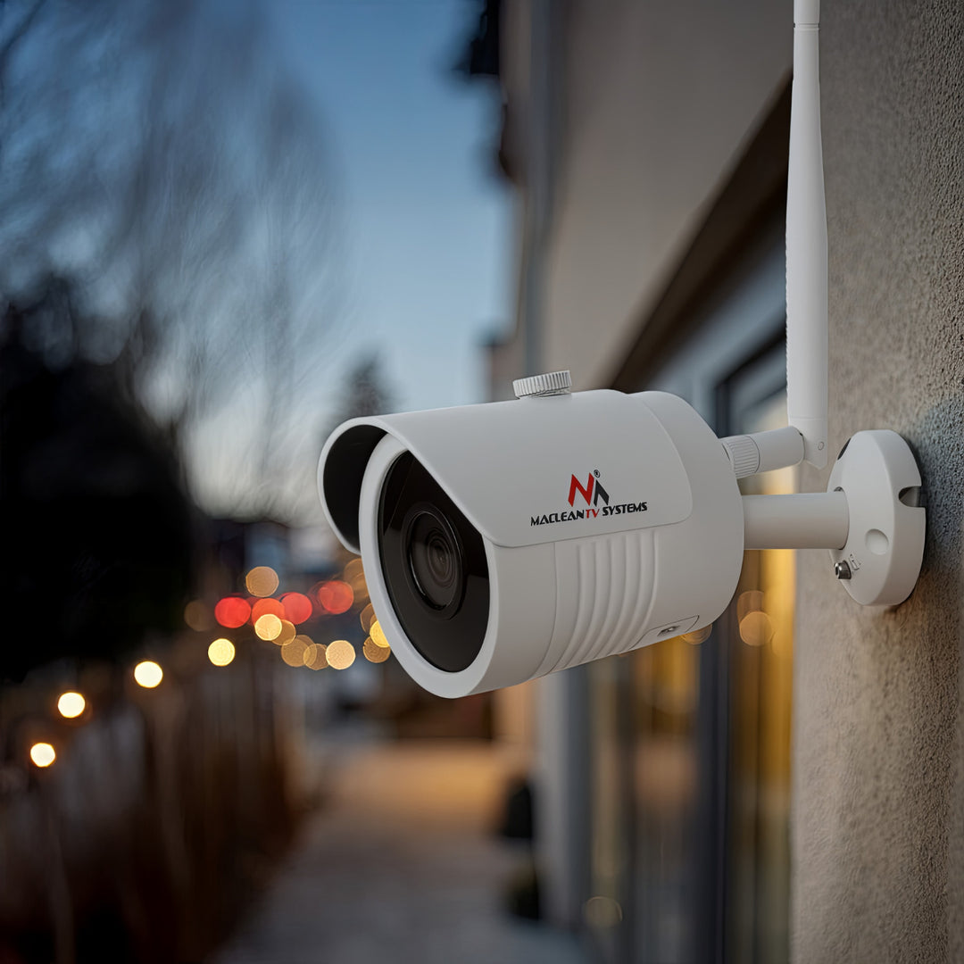 Maclean MCTV-516 WiFi IP/IPC Bewakingscamera 5MPx voor binnen en buiten Infrarood LED's voor nachtobservatie IP67 klasse bewakingscamera