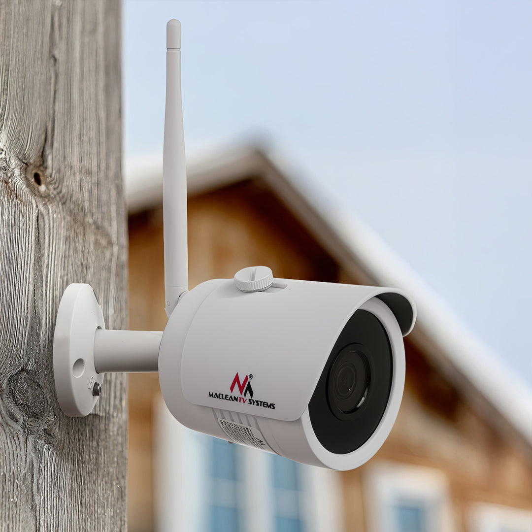 Maclean MCTV-516 WiFi IP/IPC Bewakingscamera 5MPx voor binnen en buiten Infrarood LED's voor nachtobservatie IP67 klasse bewakingscamera