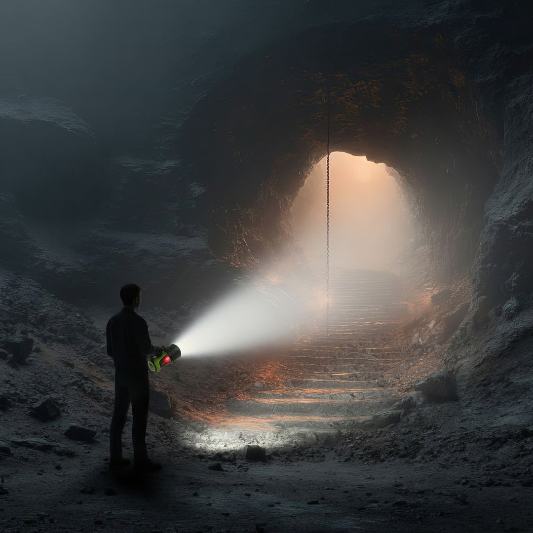 Maclean MCE345 LED 3 in 1 oplaadbare zaklamp met 2 stadslichten en powerbank functie voor kamperen buiten USB 3 Lichtstanden 5W XM-L-T6 Koud wit 6500K 3.7V 3x18650 4500mAh IP65