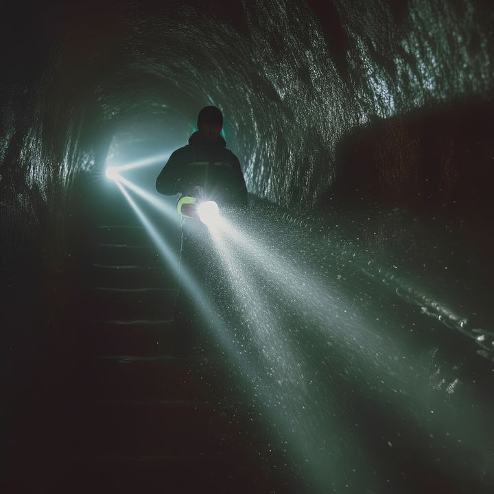 Maclean MCE345 LED 3 in 1 oplaadbare zaklamp met 2 stadslichten en powerbank functie voor kamperen buiten USB 3 Lichtstanden 5W XM-L-T6 Koud wit 6500K 3.7V 3x18650 4500mAh IP65