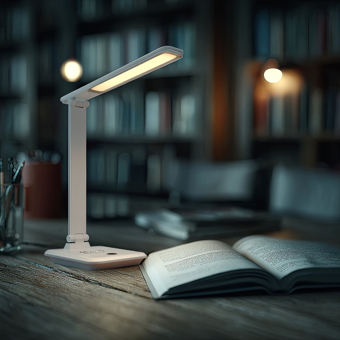 Maclean LED bureaulamp, max. 9W, 220-240V AC, kleurverandering, dimbaar, batterijlader, 450lm, MCE616 W